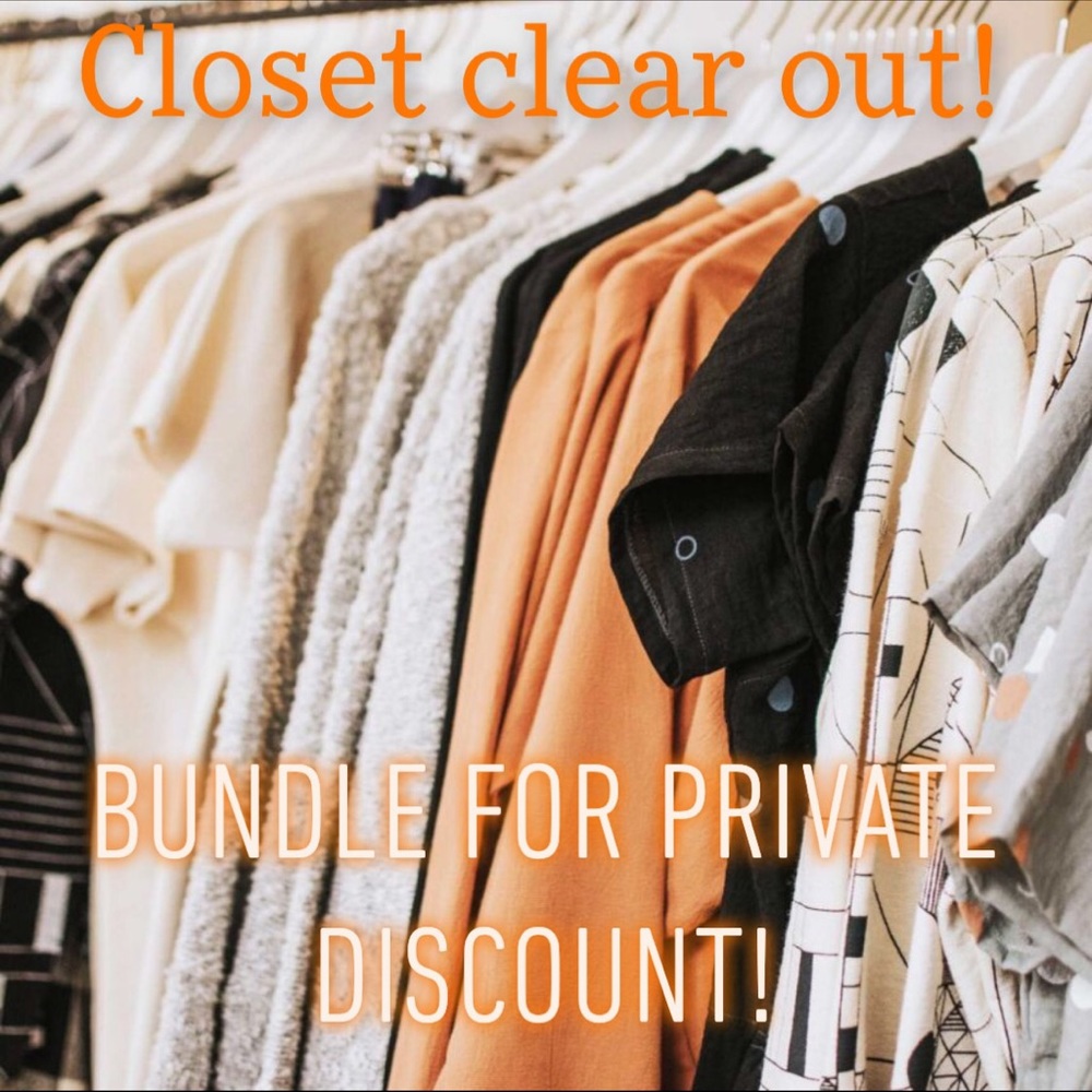CLOSET CLEAR OUT SALE!